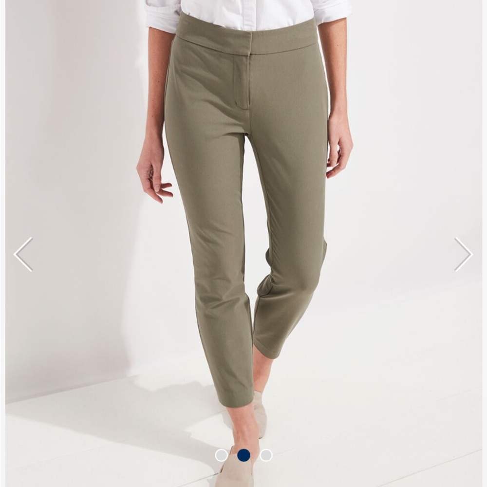 Vineyard Vines Olive Cropped Pants